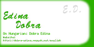 edina dobra business card